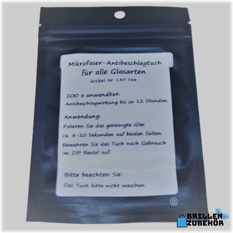 Mikrofaser-Antibeschlagtuch für alle Glasarten