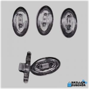 Premium Brillen-/Nasenpads Oval 18mm (Click)